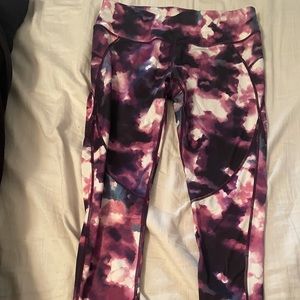Floral gym leggings, size medium